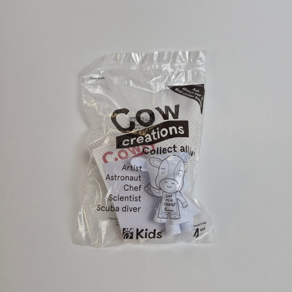 Chick-fil-A 2020 Cow Creations Artist Kids Meal Toy New Sealed Packaging